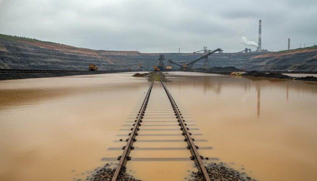 Наводнения в Австралии остановили работу угольных шахт и поставки угля