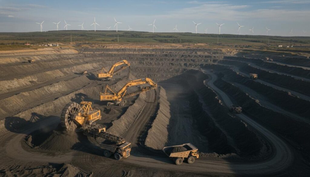 Китай установил рекорд добычи угля на фоне спада его сжигания на ТЭС